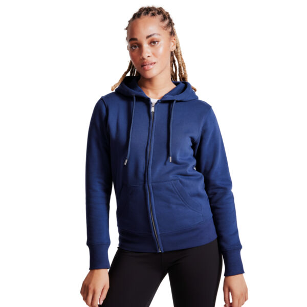 Women’s Zipped Sports Training Hoodie – Soft-Feel Organic Fabric Thumbnail