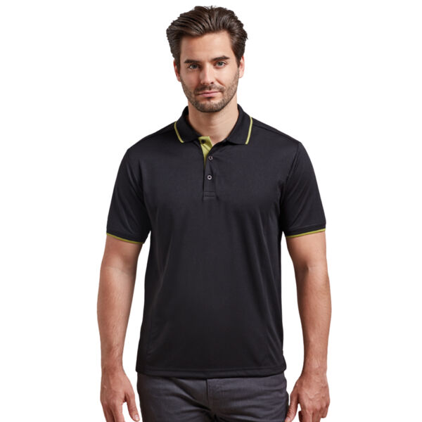 Contrast Team Sports Fitted Polo Shirt – Side Vents Thumbnail