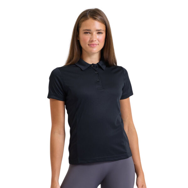 Women's Slim Fit Team Sports Polo Shirt - Mesh Panels Thumbnail