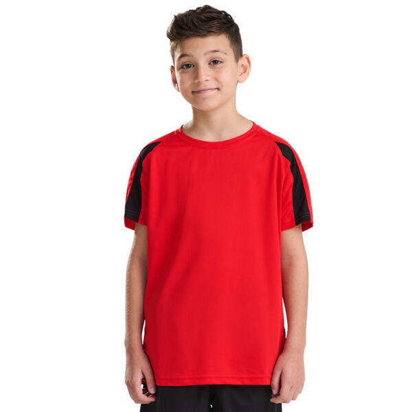 Kids Contrast Sleeve T-shirt - Performance Fabric Thumbnail