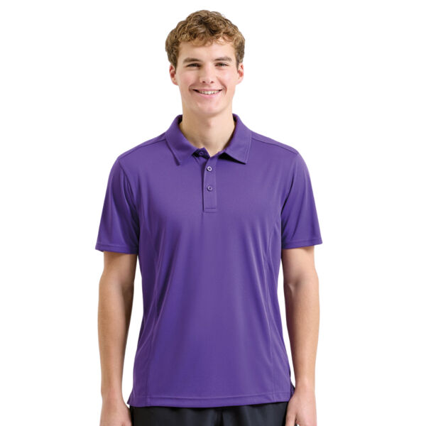 Slim Fit Team Sports Polo Shirt - Mesh Panels Thumbnail