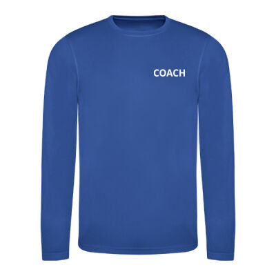 Sports Coach T-shirt, Performance - Back Upper Text Thumbnail