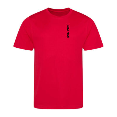 Team Name T-shirt, Performance - Front Vertical Text Thumbnail