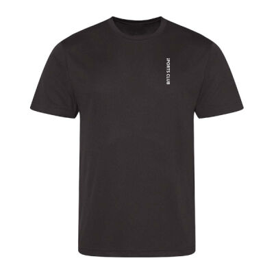 Sports Club T-shirt, Performance - Back Upper Text Thumbnail