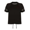 Women’s Overlay Sports Training T-Shirt – Mesh Panels Thumbnail