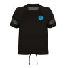 Women’s Overlay Sports Training T-Shirt – Mesh Panels Thumbnail