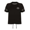 Women’s Overlay Sports Training T-Shirt – Mesh Panels Thumbnail