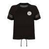 Women’s Overlay Sports Training T-Shirt – Mesh Panels Thumbnail