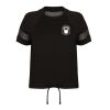 Women’s Overlay Sports Training T-Shirt – Mesh Panels Thumbnail