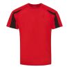Contrast Sleeve Sports Training T-Shirt - Moisture Wicking Fabric Thumbnail