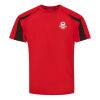 Contrast Sleeve Sports Training T-Shirt - Moisture Wicking Fabric Thumbnail
