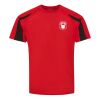 Contrast Sleeve Sports Training T-Shirt - Moisture Wicking Fabric Thumbnail
